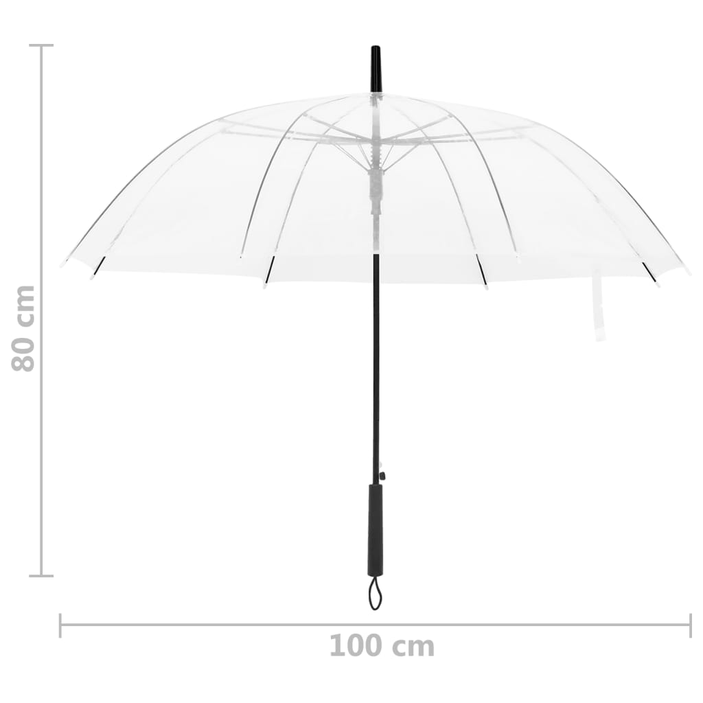Parasolka Przezroczysta, 100 Cm