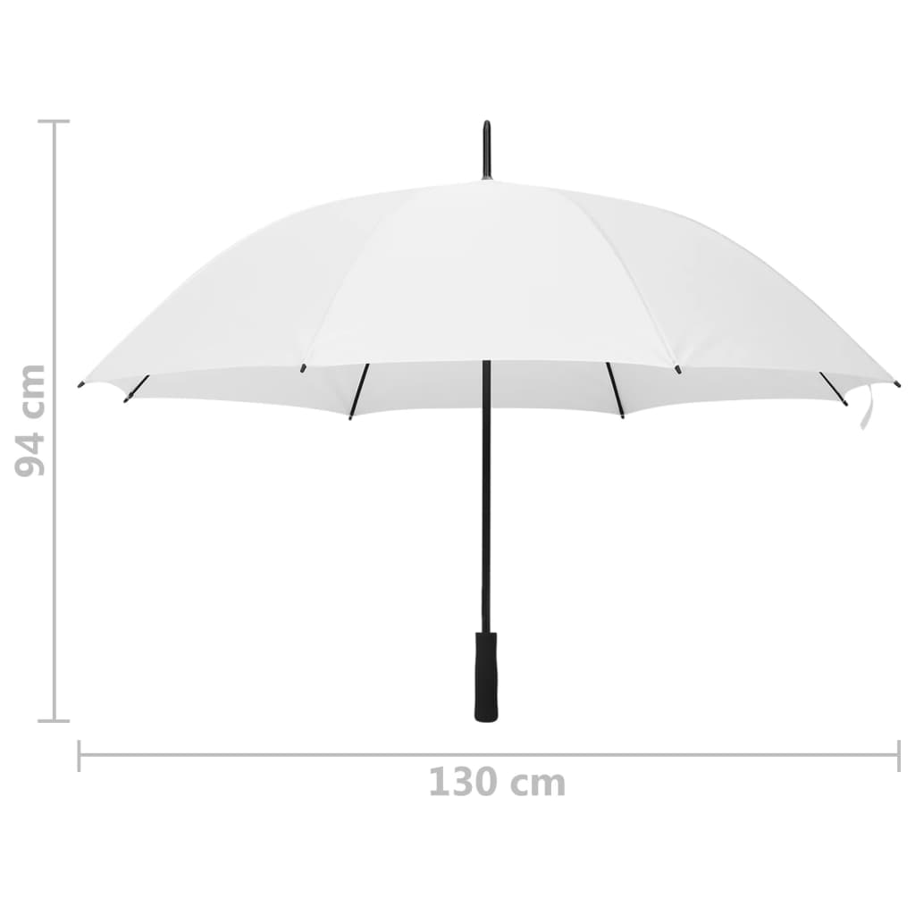 Parasolka Biała, 130 Cm