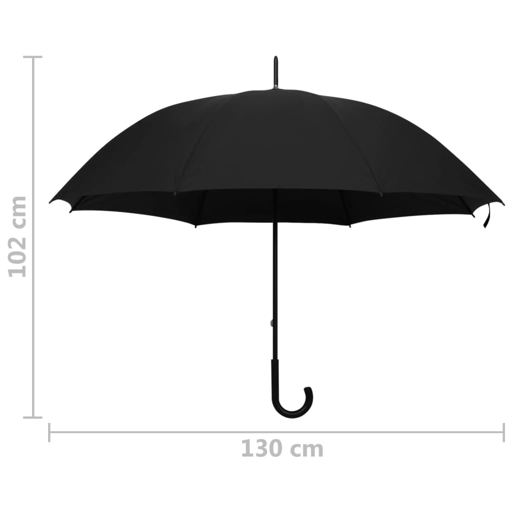 Parasolka Czarna, 130 Cm
