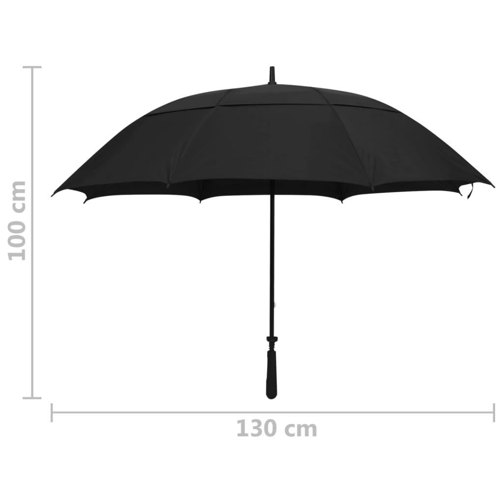 Parasolka Czarna, 130 Cm