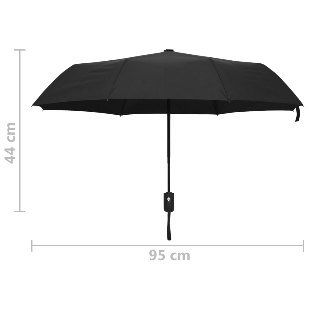 Parasolka Automatyczna, Czarna, 95 Cm