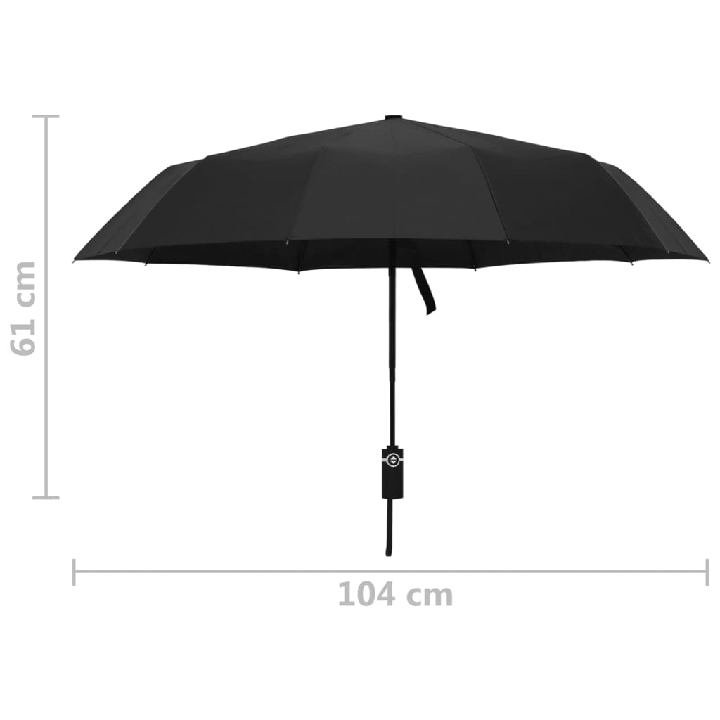 Parasolka Automatyczna, Czarna, 104 Cm