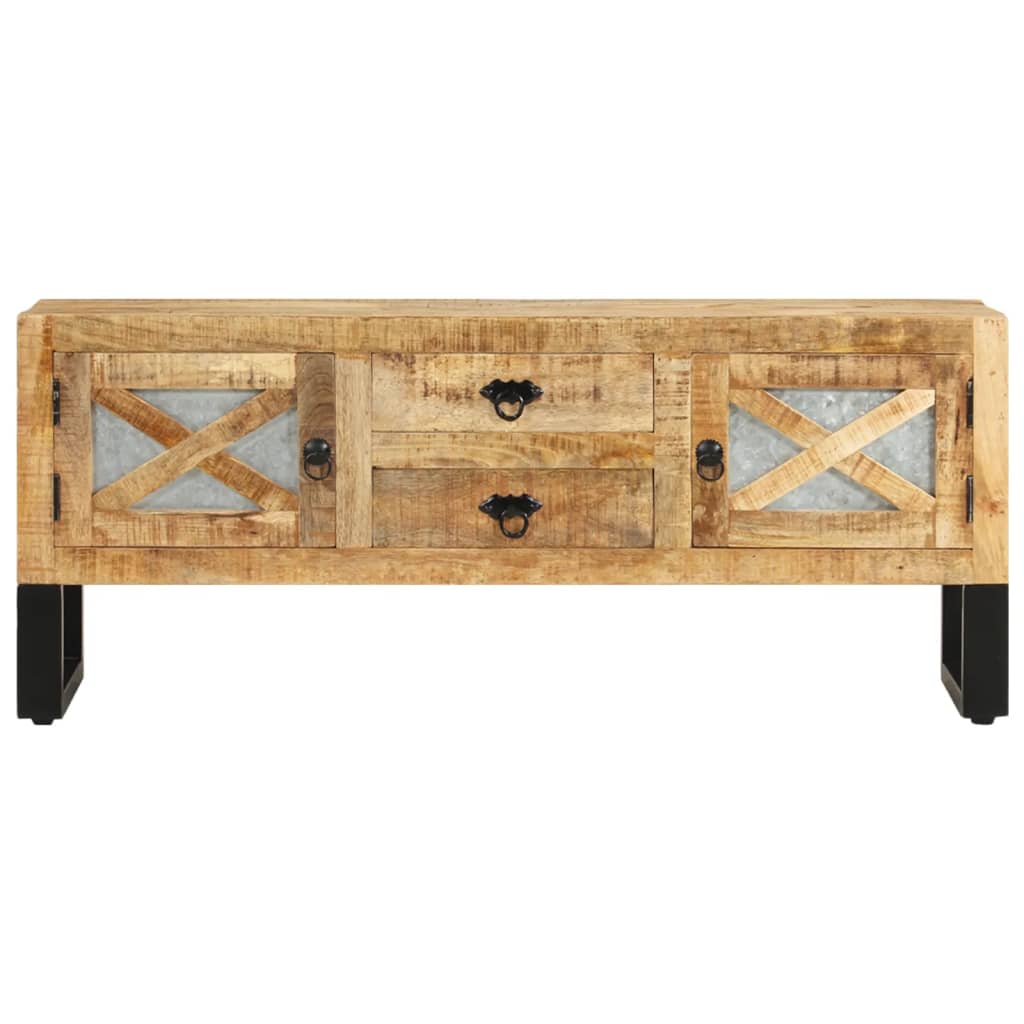 Szafka Pod Telewizor, 110X30X45 Cm, Surowe Drewno Mango