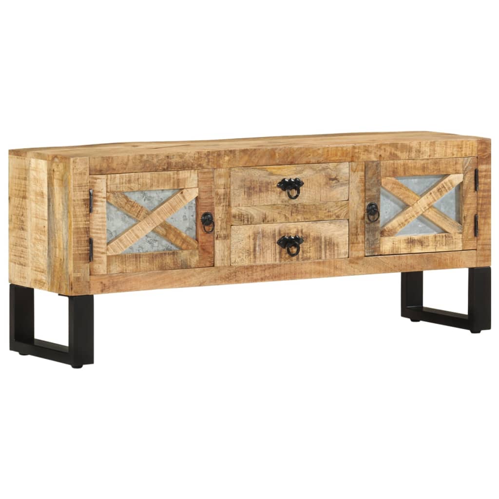 Szafka Pod Telewizor, 110X30X45 Cm, Surowe Drewno Mango