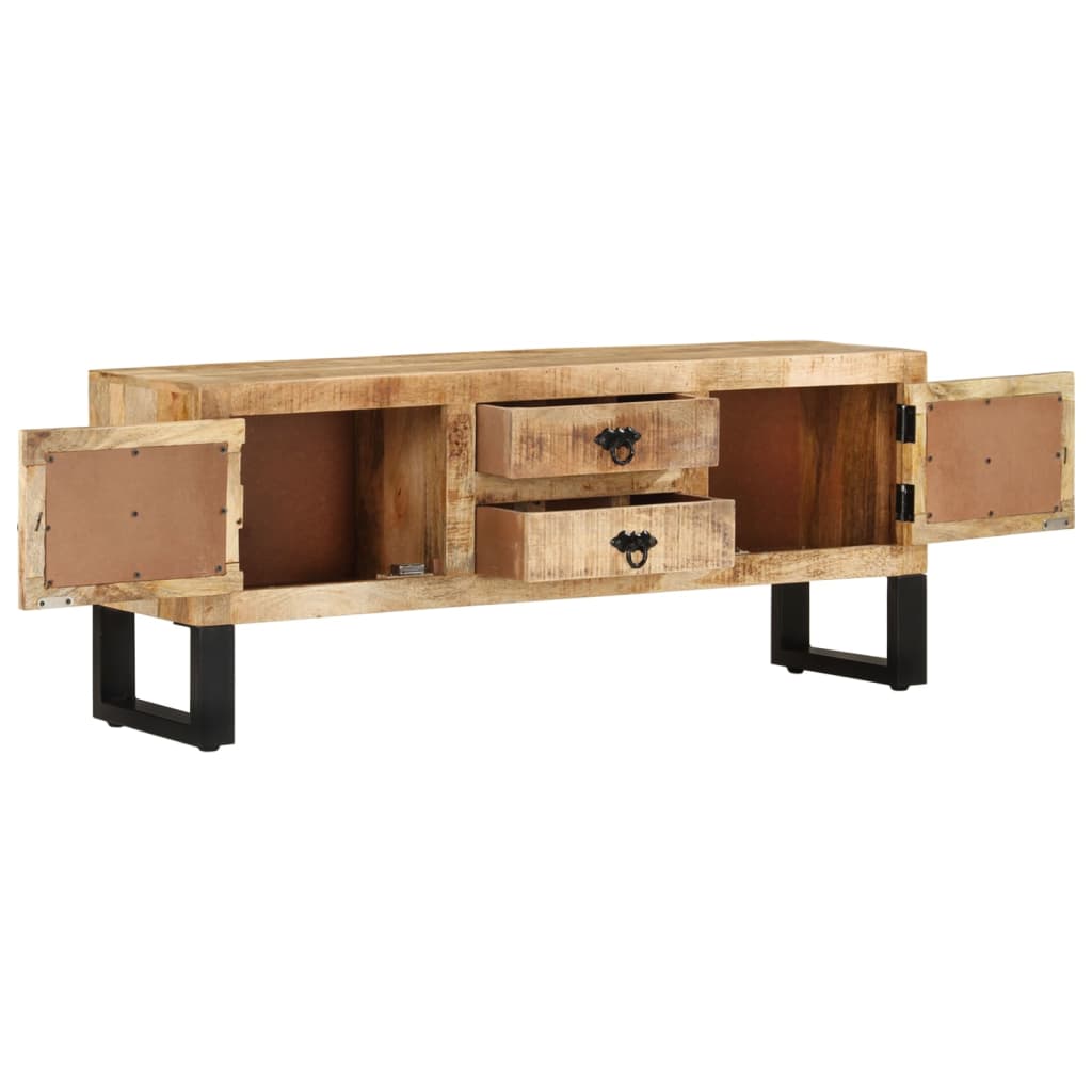 Szafka Pod Telewizor, 110X30X45 Cm, Surowe Drewno Mango