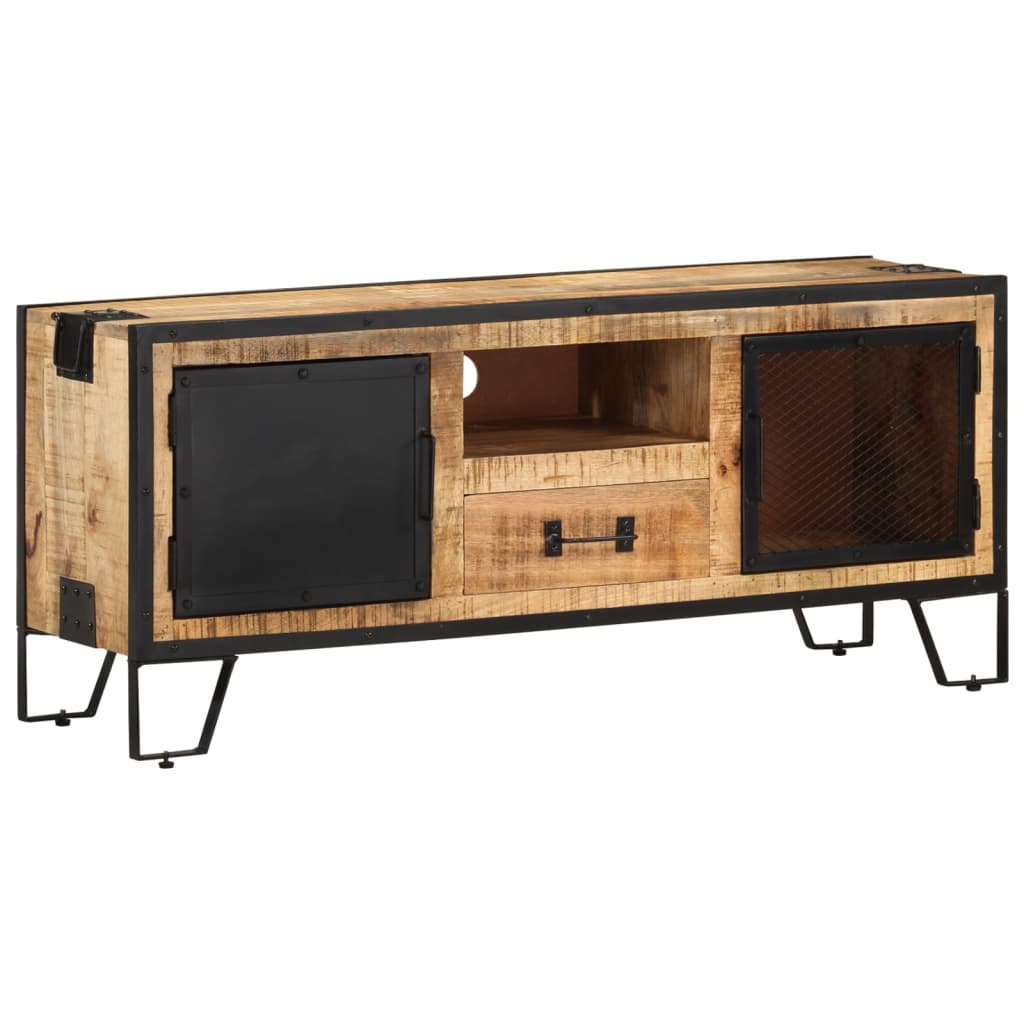 Szafka Pod Telewizor, 110X31X46 Cm, Surowe Drewno Mango