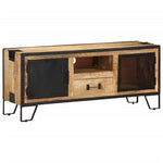 Szafka Pod Telewizor, 110X31X46 Cm, Surowe Drewno Mango