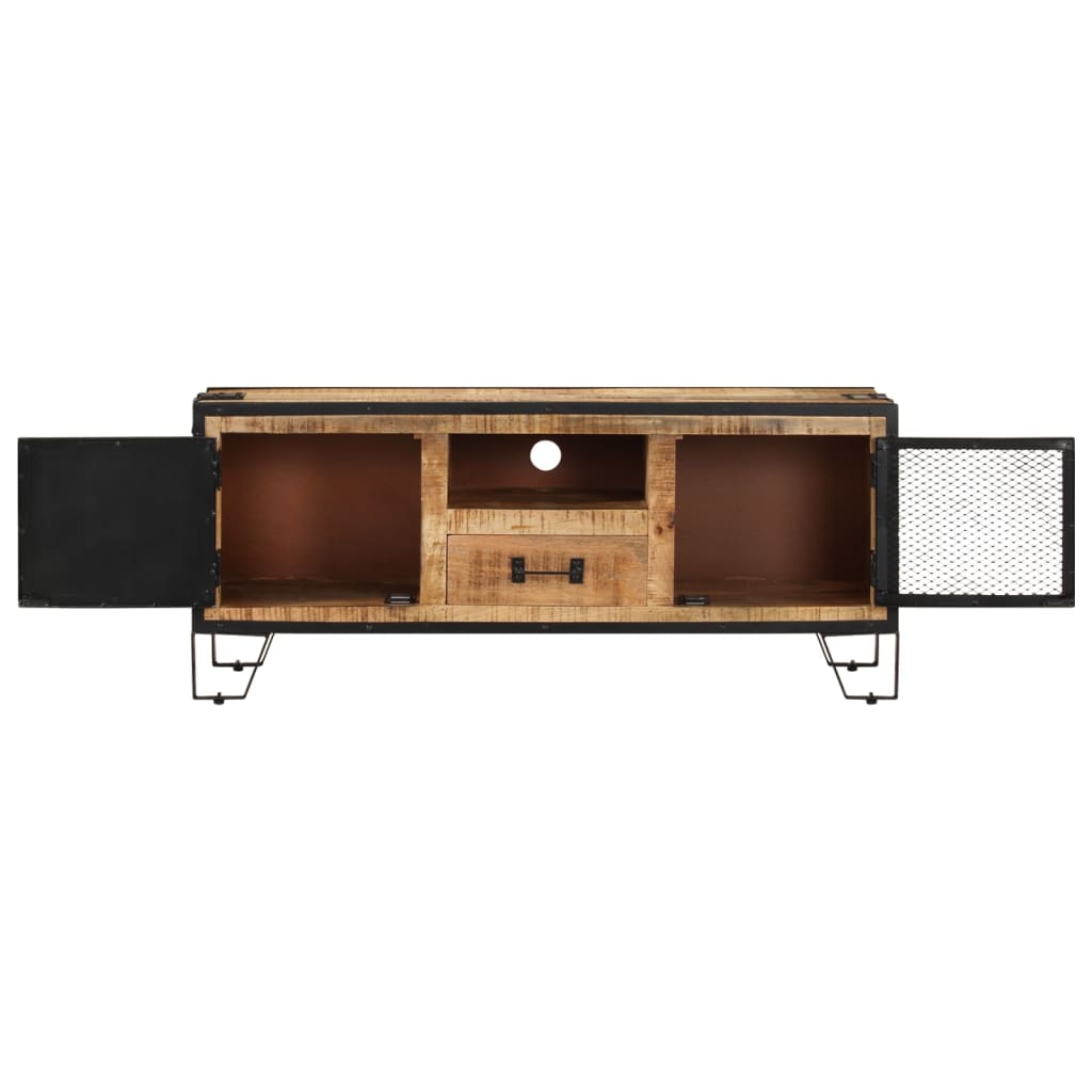 Szafka Pod Telewizor, 110X31X46 Cm, Surowe Drewno Mango