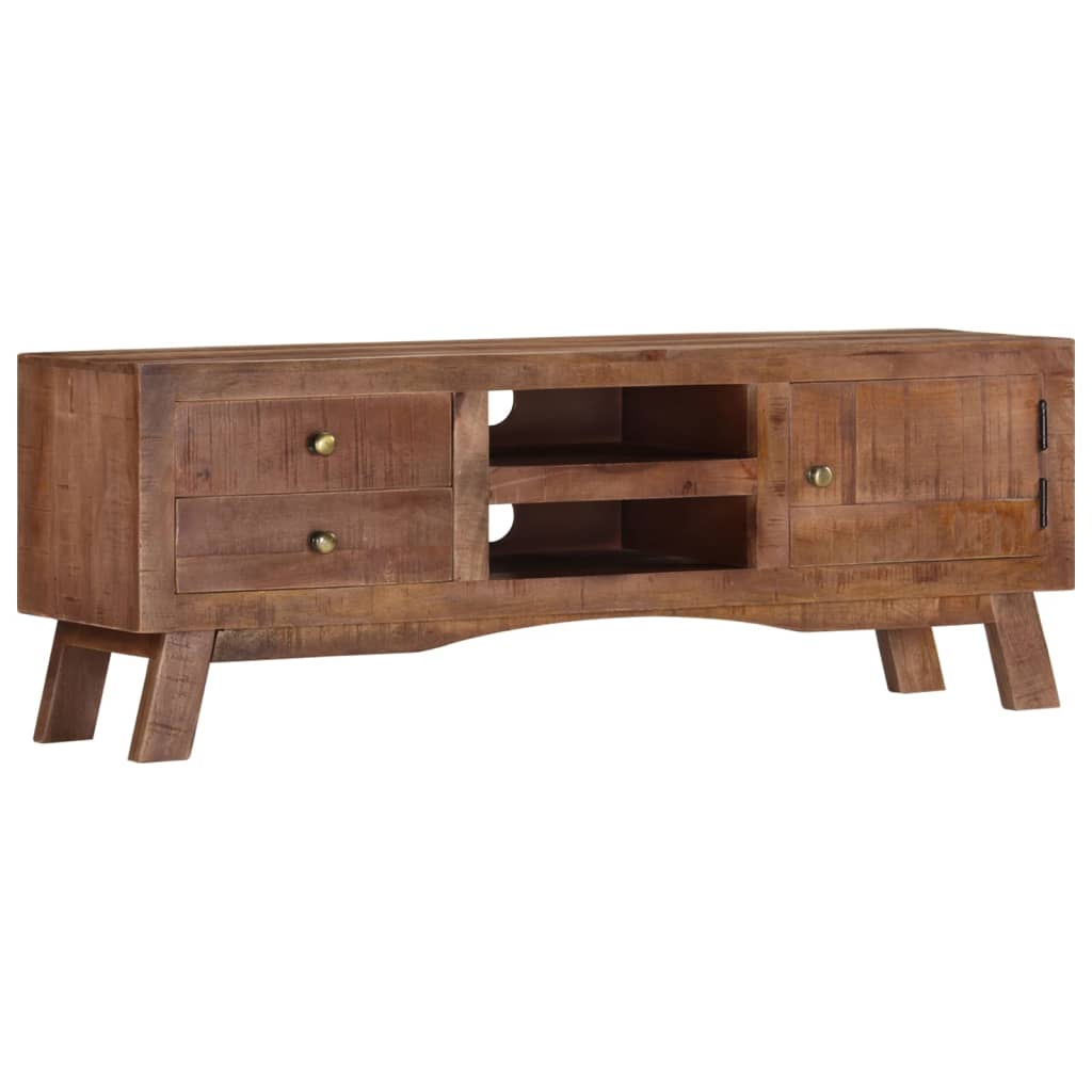 Szafka Pod Telewizor, 110X30X40 Cm, Surowe Drewno Mango