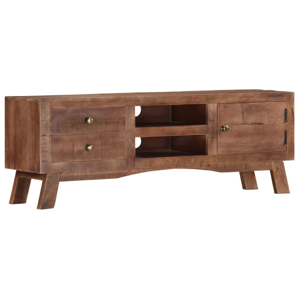 Szafka Pod Telewizor, 110X30X40 Cm, Surowe Drewno Mango
