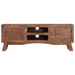Szafka Pod Telewizor, 110X30X40 Cm, Surowe Drewno Mango