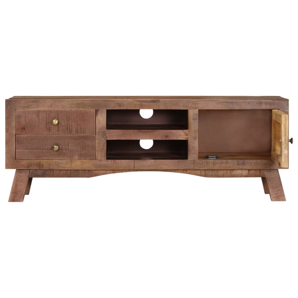 Szafka Pod Telewizor, 110X30X40 Cm, Surowe Drewno Mango