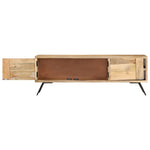 Szafka Pod Telewizor, 110X30X40 Cm, Lite Drewno Mango