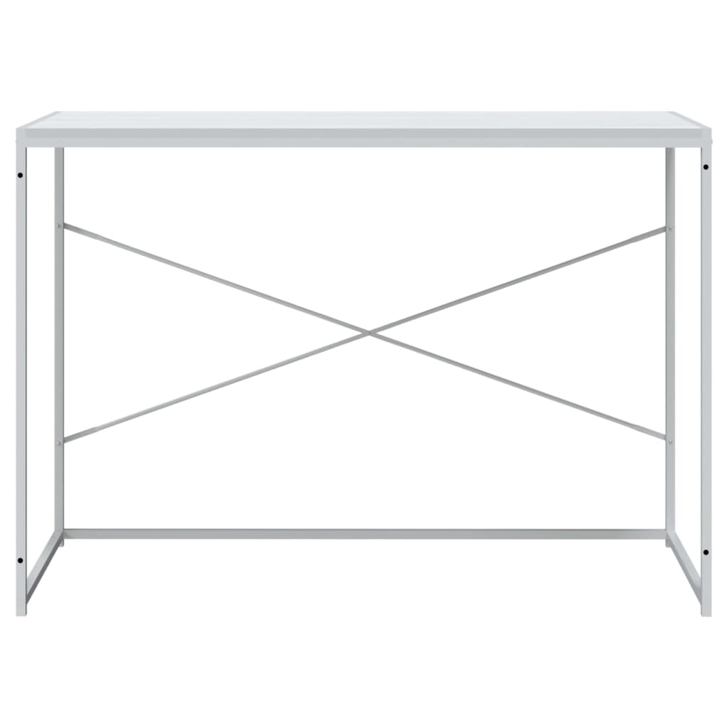 Biurko Komputerowe, Białe 110X60X70 Cm, Materiał Drewnopochodny