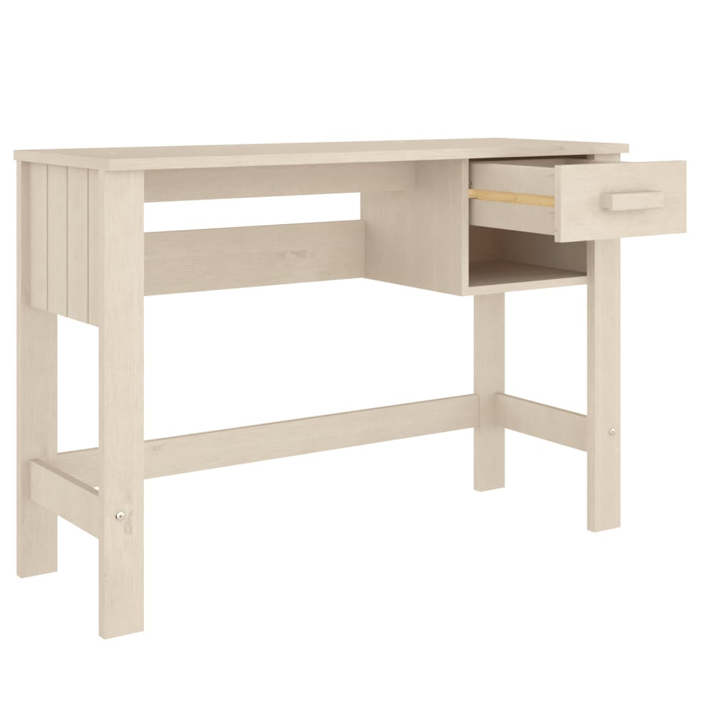 Biurko Hamar, , 110X40X75 Cm, Lite Drewno Sosnowe