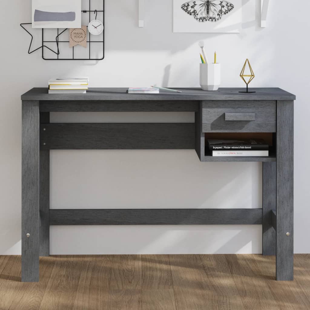 Biurko Hamar, , 110X40X75 Cm, Lite Drewno Sosnowe