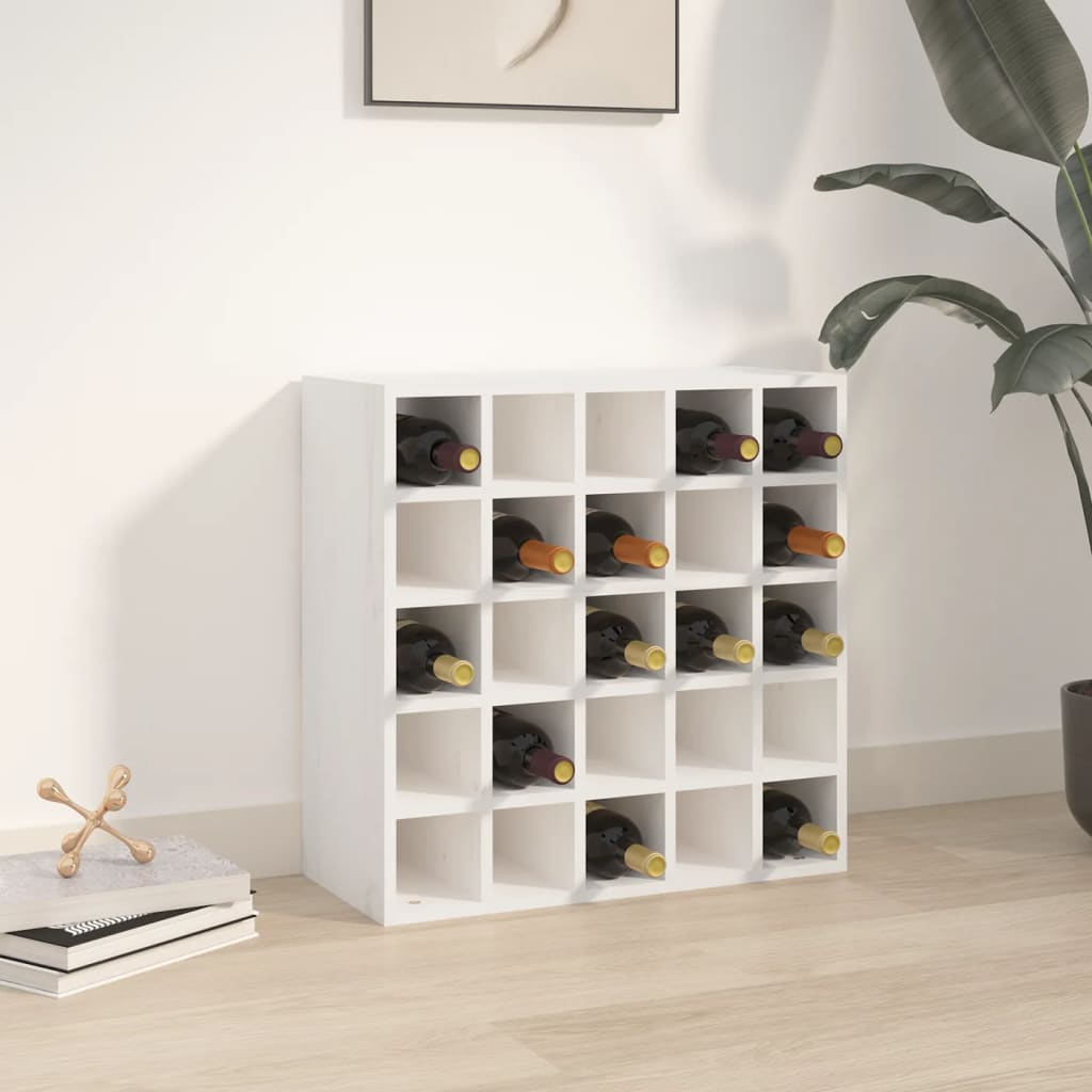 Regał Na Wino 2 Pcs 56 X 25 X 56 Cm Lite Drewno Sosnowe