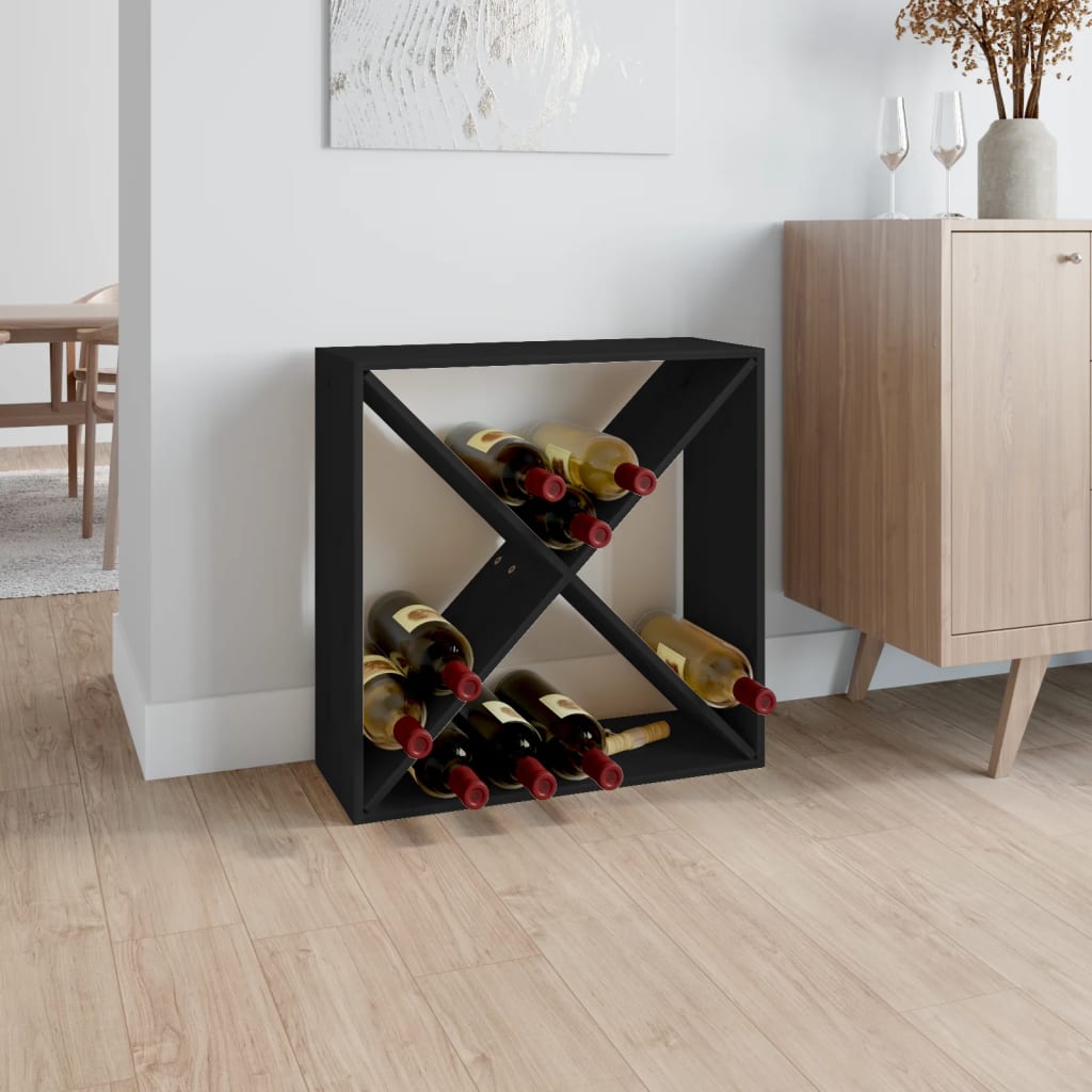 Regał Na Wino 2 Pcs 56 X 25 X 56 Cm Lite Drewno Sosnowe