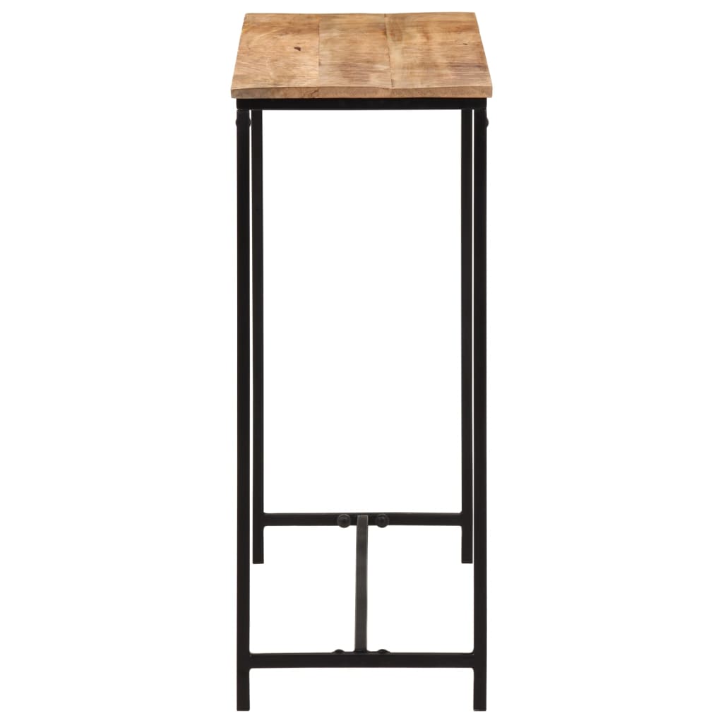 Stolik Konsolowy, 80X30X74 Cm, Lite Drewno Mango I Żelazo