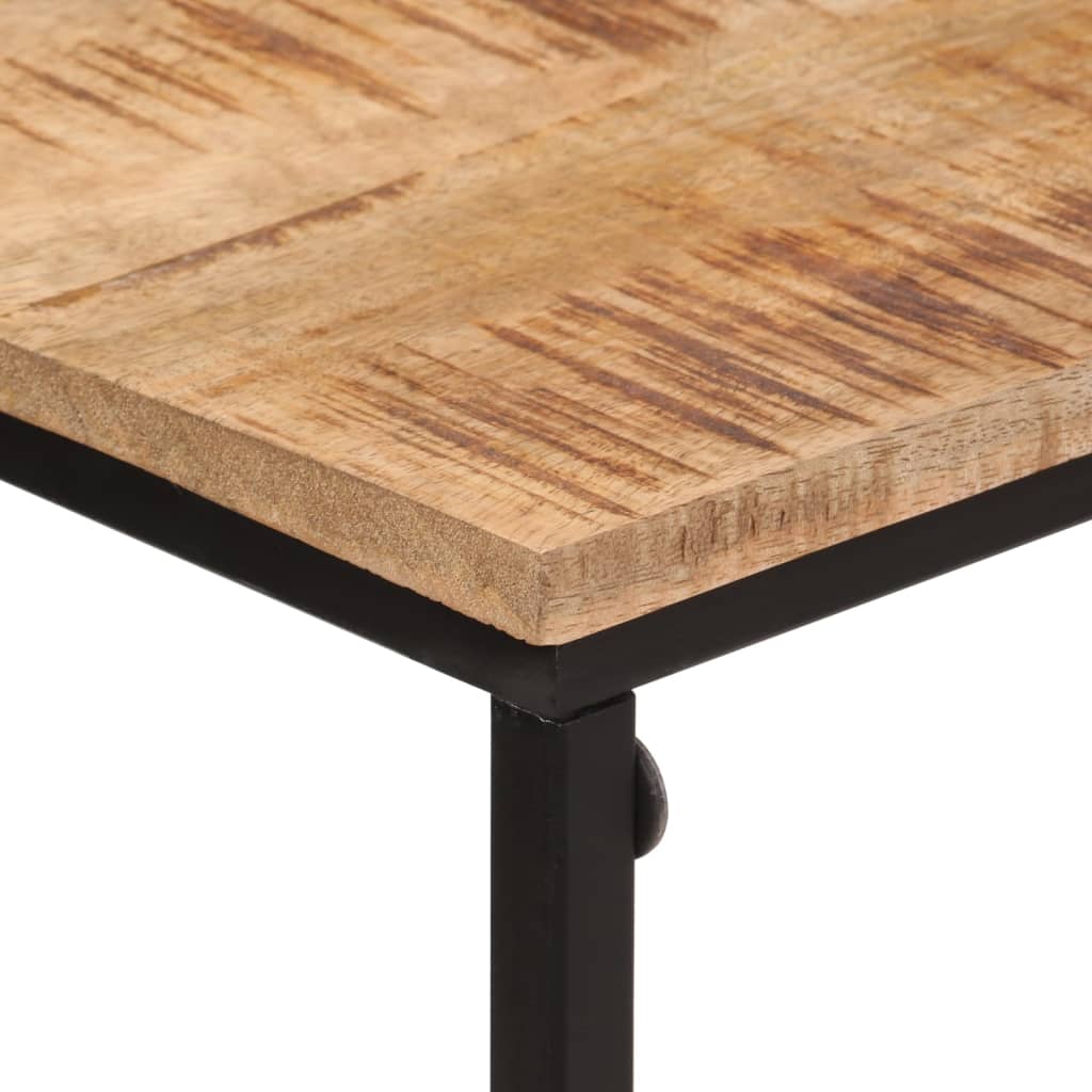 Stolik Konsolowy, 80X30X74 Cm, Lite Drewno Mango I Żelazo