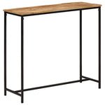 Stolik Konsolowy, 80X30X74 Cm, Lite Drewno Mango I Żelazo