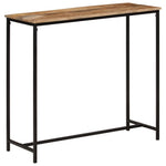 Stolik Konsolowy, 80X30X74 Cm, Lite Drewno Mango I Żelazo