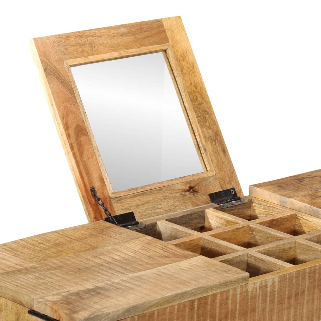 Toaletka, 105X35X75 Cm, Surowe Drewno Mango I Żelazo