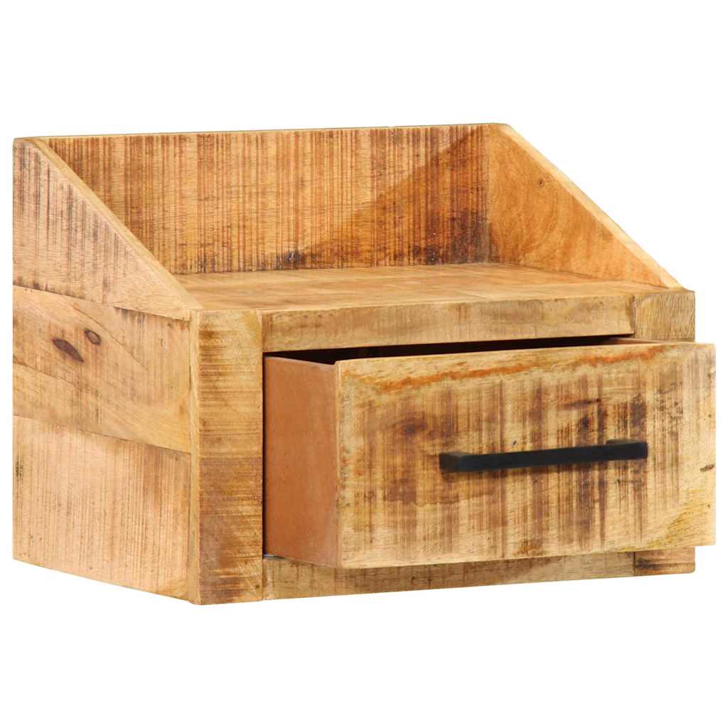 Szafka Nocna Z Szufladą Brązowy 40 X 30 X 30 Cm Drewno Z Mango