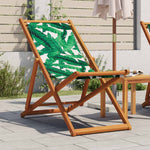 Składane Krzesło Plażowe, Beżowe, Drewno Eukaliptusa I Tkanina