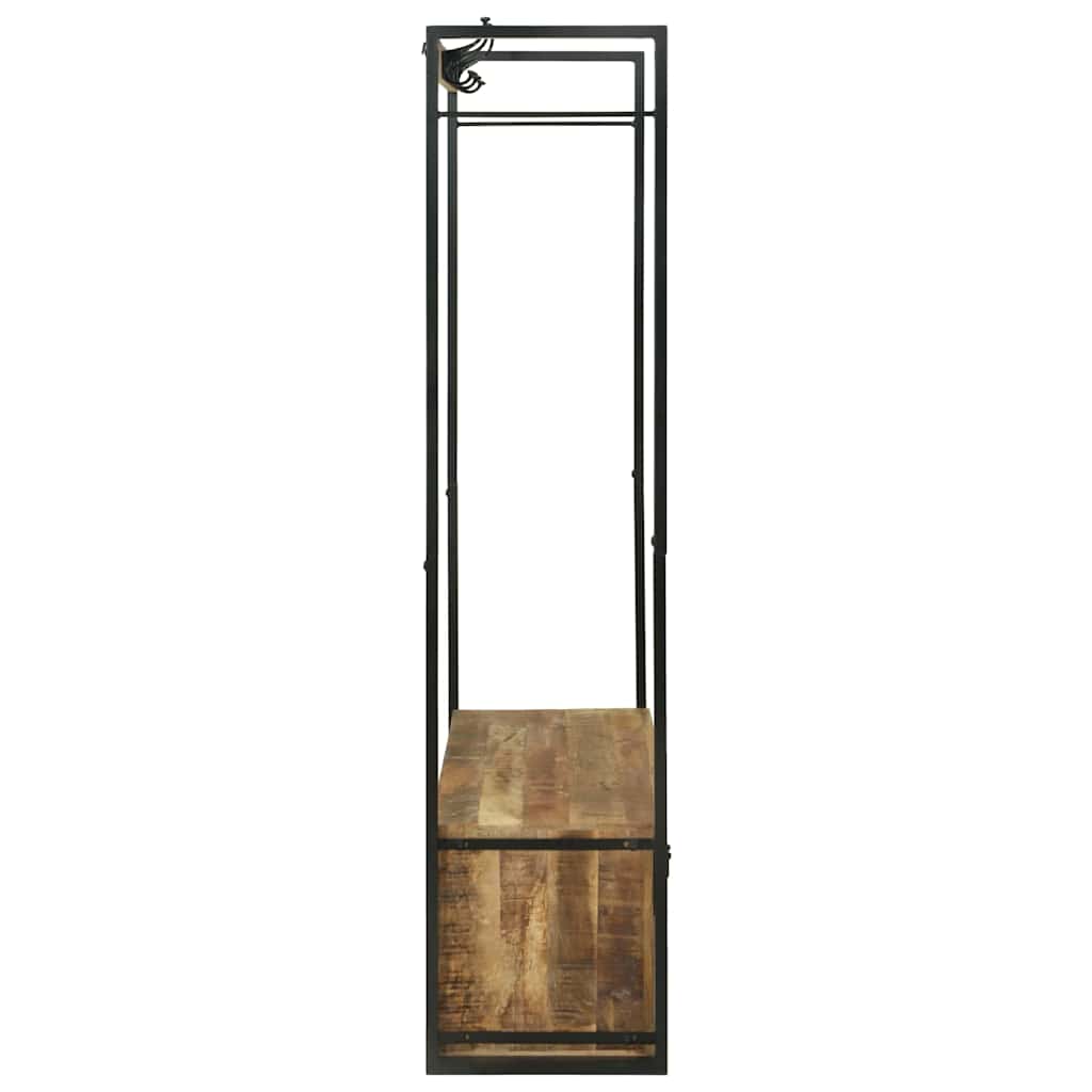 Wieszak Na Ubrania Brązowy 110 X 40 X 179 Cm Lite Drewno Mango