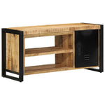 Ławka Na Buty Brązowy 100 X 40 X 50 Cm Lite Drewno Mango