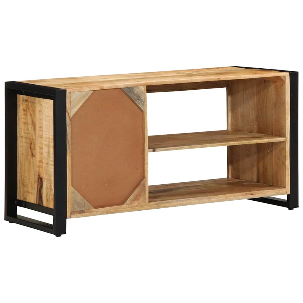 Ławka Na Buty Brązowy 100 X 40 X 50 Cm Lite Drewno Mango