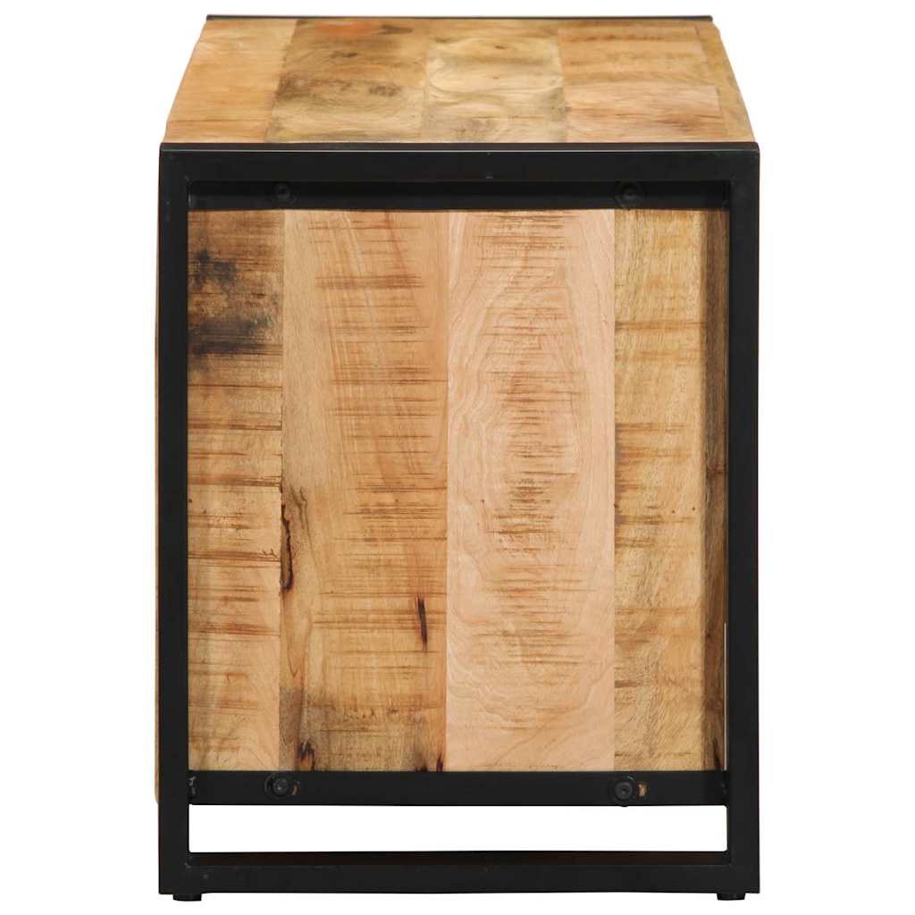 Ławka Na Buty Brązowy 100 X 40 X 50 Cm Lite Drewno Mango