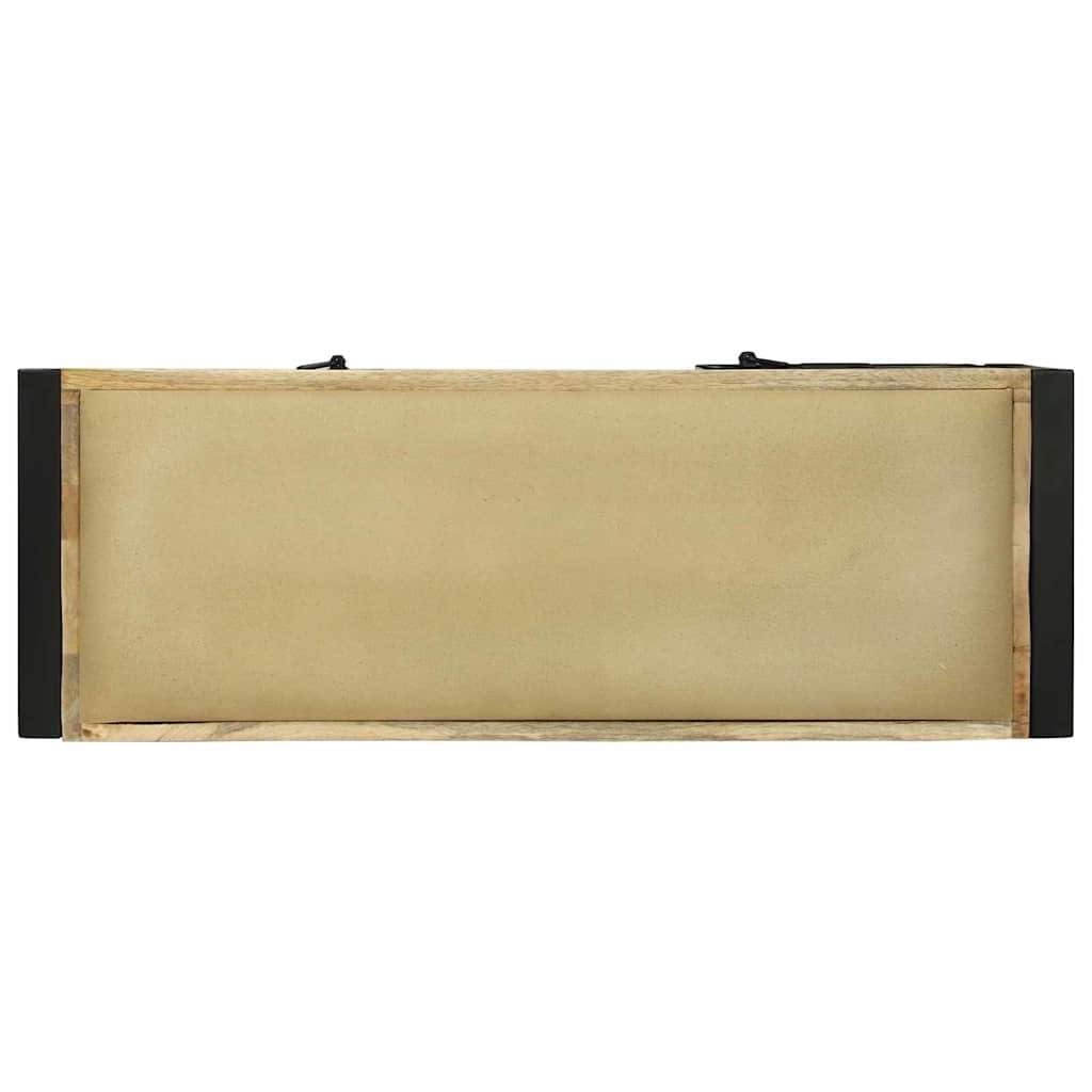 Ławka Szafkowa Brązowy 100 X 35 X 50 Cm Lite Drewno Mango