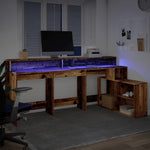 Biurko Z Podświetleniem Led, , 200X104X91 Cm