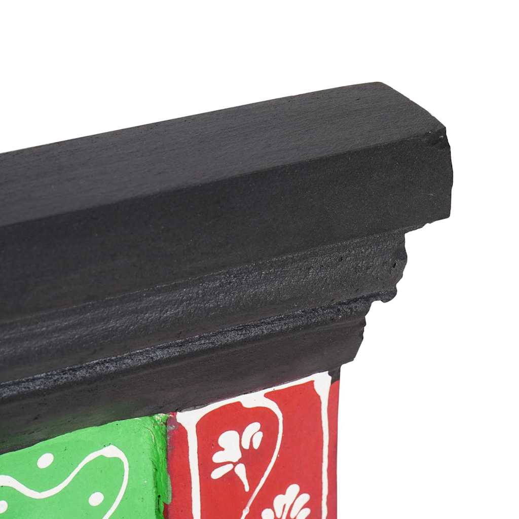 Wieszak Na Płaszcze Czarny 80 X 25 X 2 Cm Drewno Z Mango