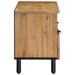 Szafka Rtv Brązowa 100X33X46 Cm Drewno Lite Mango