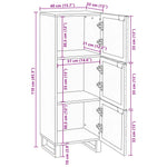 Highboard Brązowy 40 X 33 X 110 Cm Lite Drewno Mango