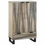 Wysoki Stolik Brązowy 60 X 33 X 100 Cm Lite Drewno Mango