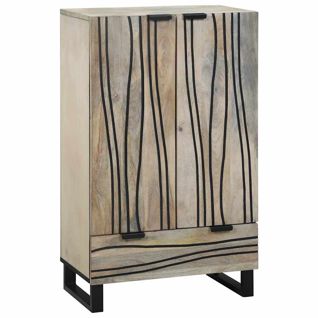 Wysoki Stolik Brązowy 60 X 33 X 100 Cm Lite Drewno Mango