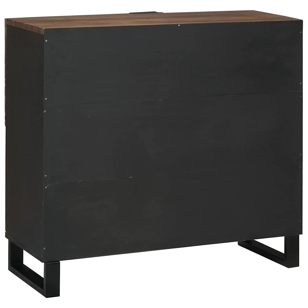 Bufet Brązowy 80 X 33 X 75 Cm Lite Drewno Mango