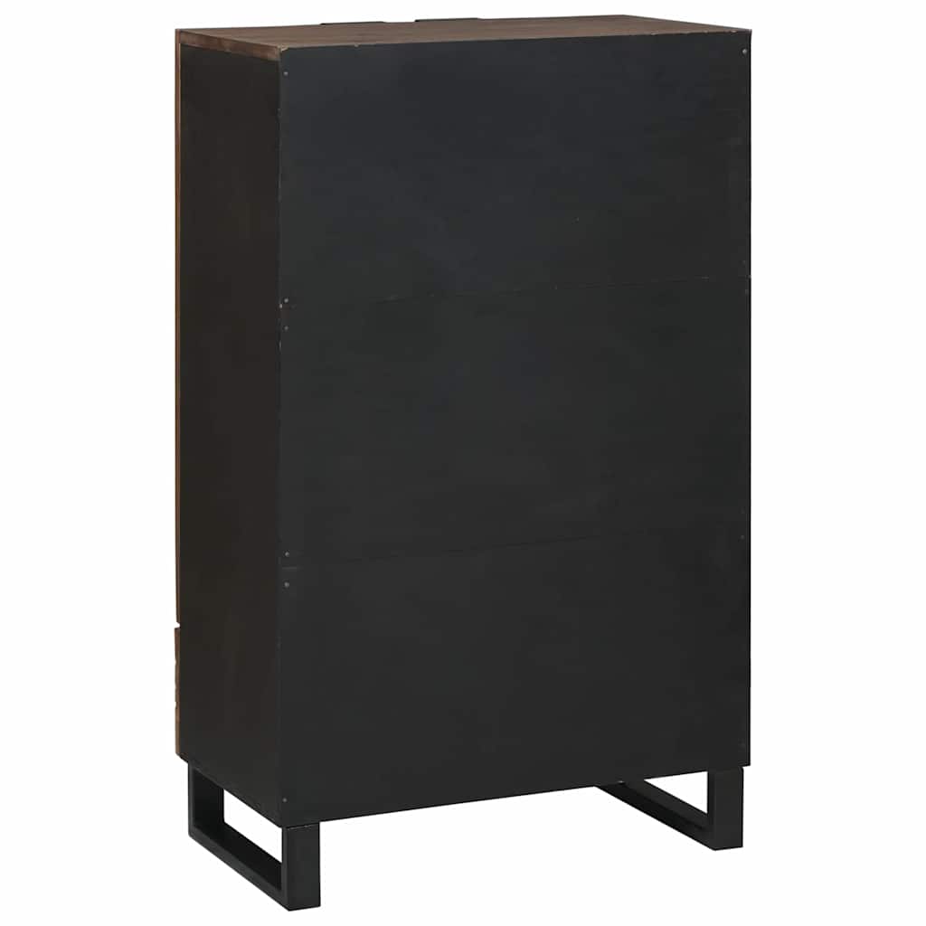 Wysoki Stolik Brązowy 60 X 33 X 100 Cm Lite Drewno Mango