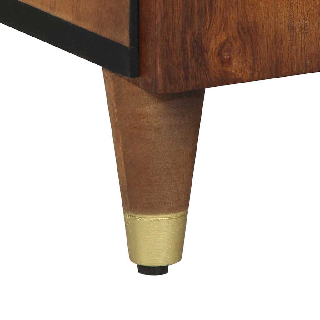 Highboard Z Półką Brązowy 40 X 33 X 110 Cm Drewno Z Mango