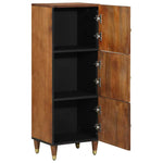 Highboard Z Półką Brązowy 40 X 33 X 110 Cm Drewno Z Mango