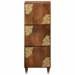 Highboard Z Półką Brązowy 40 X 33 X 110 Cm Drewno Z Mango