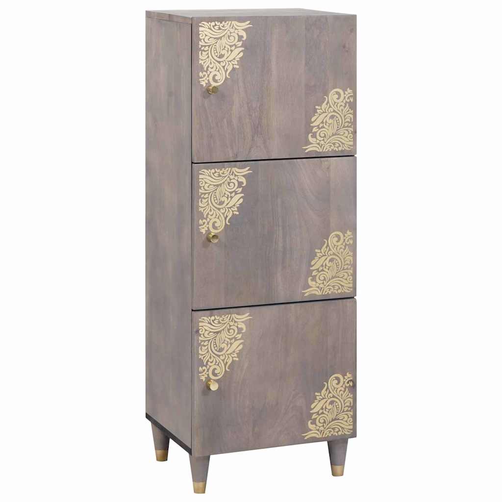 Highboard Z Półką Brązowy 40 X 33 X 110 Cm Drewno Z Mango