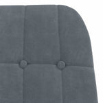Fotel, Ciemnoszary, Obity Aksamitem