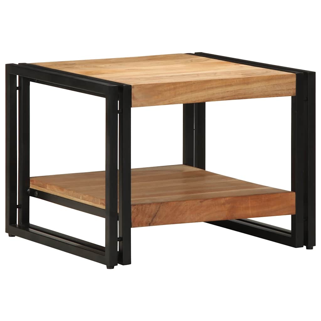 Stolik Kawowy 50X50X38 Cm Drewno Lite Akacja