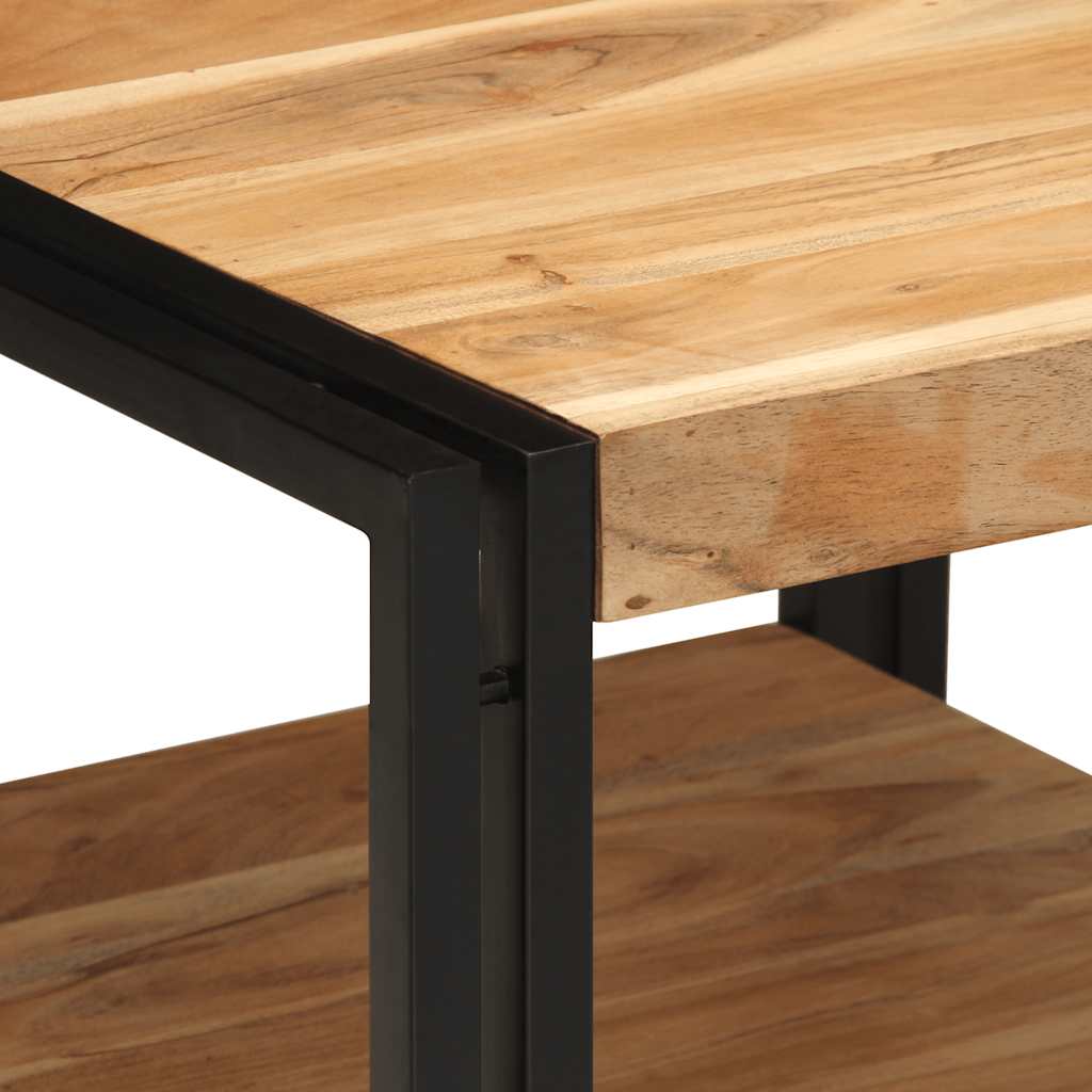 Stolik Kawowy 50X50X38 Cm Drewno Lite Akacja