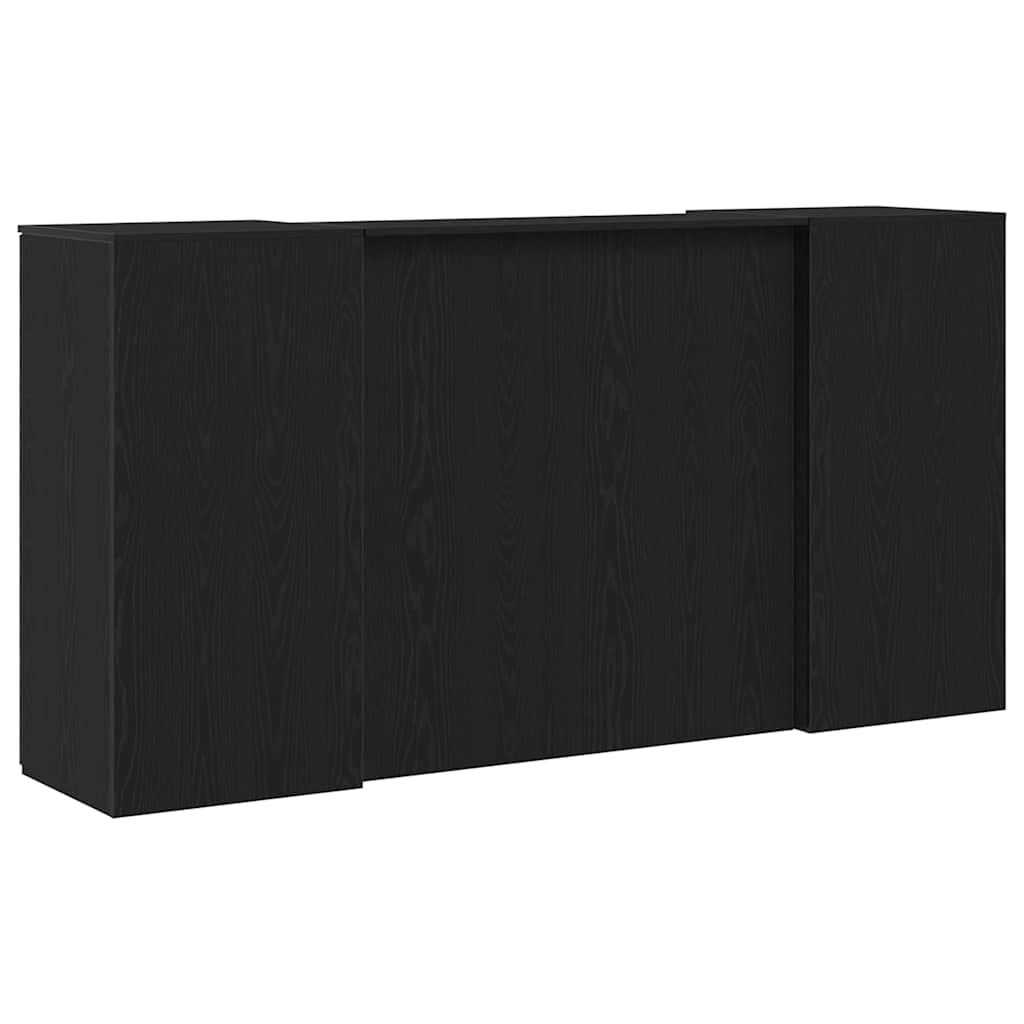 Biurko Recepcyjne Dąb 200X50X103,5 Cm Drewno Klejone